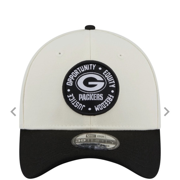 Medium/Large New Era Green Bay Packers Inspire Change 39Thirty Stretch Fit Hat - Picture 2 of 3